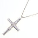 グッチ ネックレス バンブークロス SV スターリングシルバー925 中古 ペンダント アクセサリー ヴィンテージ レディース メンズ ベネチアンチェーン 竹 ...