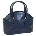 コーチ ハンドバッグ 4408 ネイビー レザー 中古 オールド ヴィンテージ レディース 女性 婦人 COACH