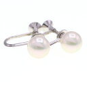 ミキモト イヤリング SV シルバー パール 中古 真珠 ジュエリー アクセサリー レディース 女性 MIKIMOTO