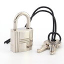 エルメス カデナ シルバー メタル 中古 カギ 鍵 南京錠 嘉手納 レディース メンズ 男女兼用 HERMES