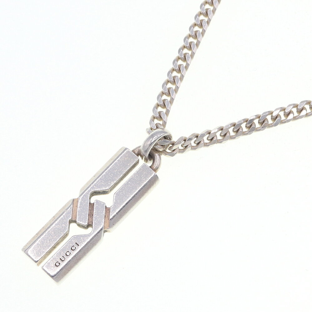 グッチ ネックレス ノット インフィニティ 313466 SV スターリングシルバー925 中古 チョーカー ペンダント アクセサリー 喜平 チェーン レディース メンズ GUCCI