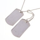 グッチ ネックレス ドッグタグ IDタグ ペンダント 010492 SV スターリングシルバー925 中古 ペンダント アクセサリー ボールチェーン レディース メンズ GUCCI