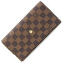 【中古】 ルイヴィトン 三つ折り長財布 ダミエ ポルトフォイユ インターナショナル N61217 中古 ロングウォレット レディース LOUIS VUITTON...