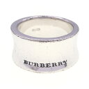 バーバリー リング SV シルバー 12.5号 中古 指輪 アクセサリー ロゴ レディース BURBERRY