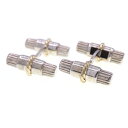 エルメス カフス SV YG 中古 カフリンクス カフスボタン スーツ ビジネス メンズ アクセサリー ヴィンテージ オールド レア クラシック レトロ コンビ...