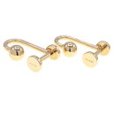グッチ カフス ゴールド メタル 中古 カフスボタン カフリンクス ビジネス スーツ メンズ アクセサリー GUCCI