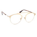 ディオール サングラス SoReal O ゴールド クリア 中古 アイウェア メガネ 眼鏡 レディース メンズ DIOR