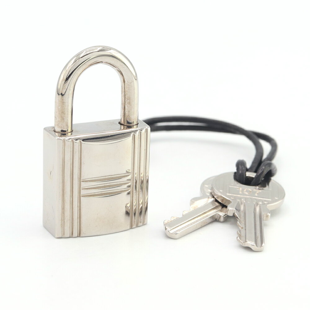 エルメス カデナ シルバー メタル 中古 嘉手納 南京錠 パドロック レディース メンズ 男女兼用 HERMES