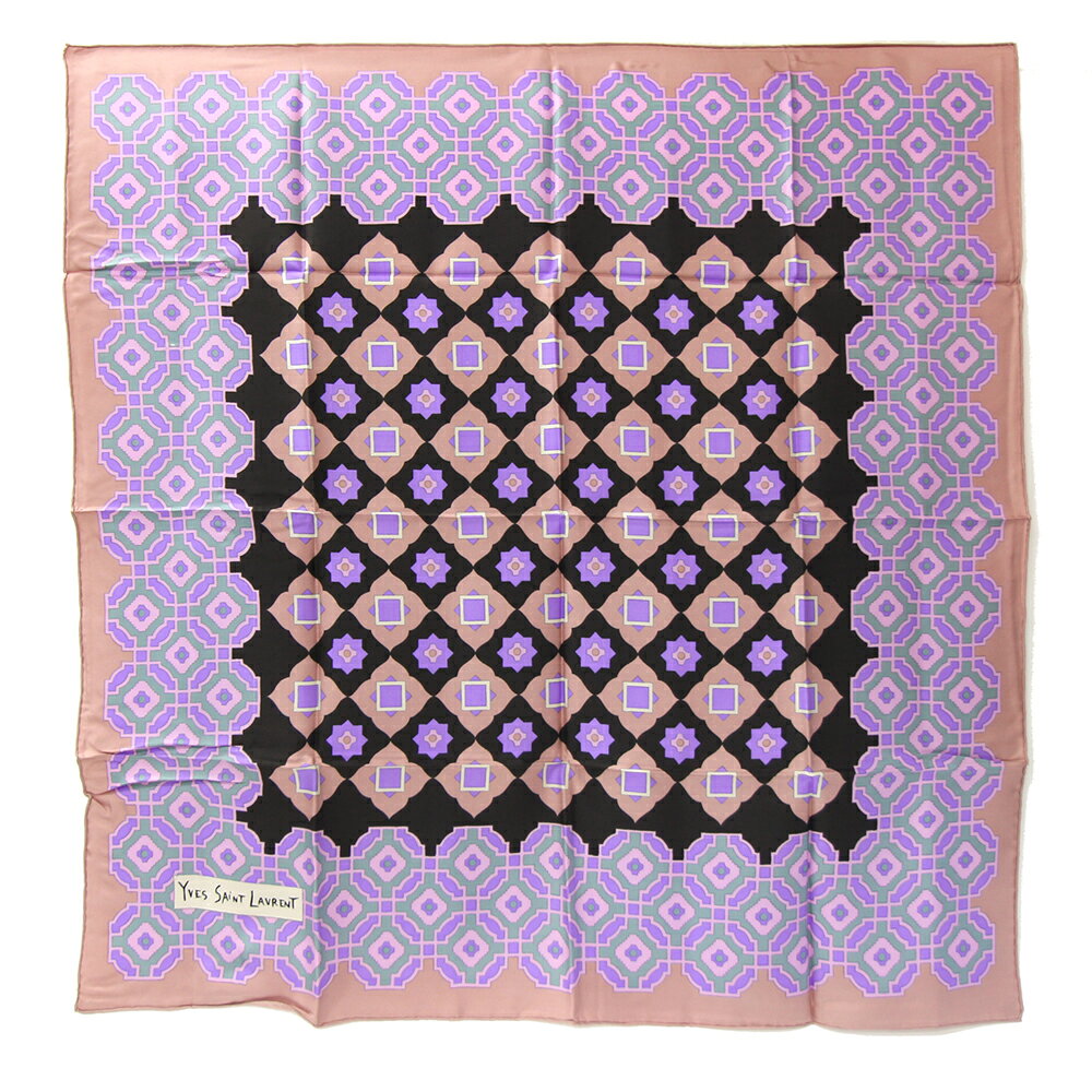 イヴサンローラン スカーフ ピンク