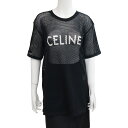 セリーヌ メンズトップス 2X62A950P ブラック コットン XLサイズ 中古 メッシュ 半袖Tシャツ ロゴ アパレル ファッション メンズ レディース ユ...