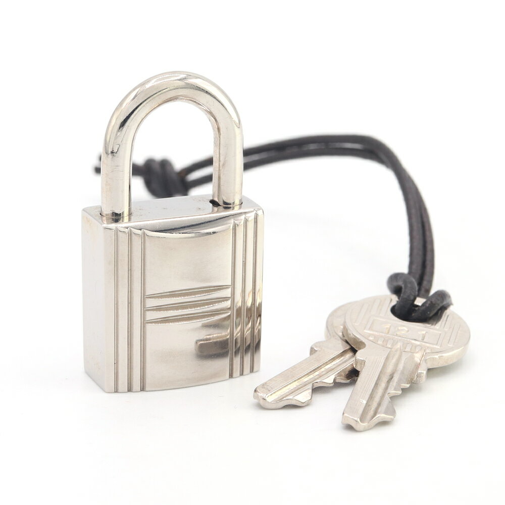 エルメス カデナ シルバー メタル 中古 カギ 鍵 南京錠 レディース メンズ 男女兼用 HERMES