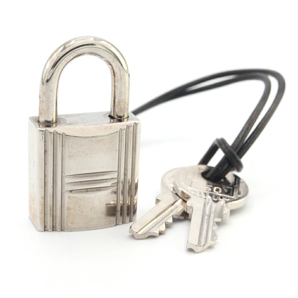 エルメス カデナ シルバー メタル 中古 嘉手納 南京錠 カギ 鍵 レディース メンズ 男女兼用 HERMES