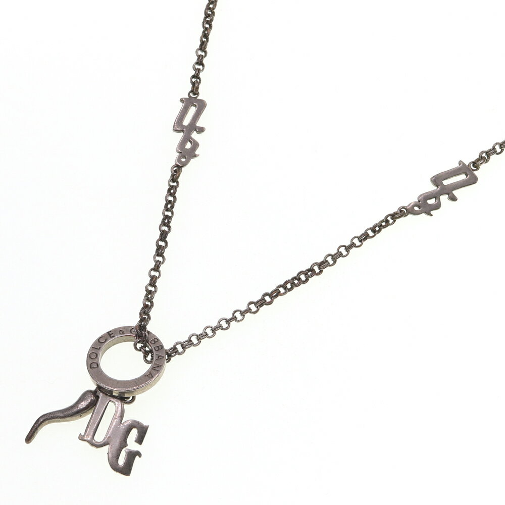 ドルチェ&ガッバーナ ネックレス メタル 中古 アクセサリー ペンダント ロゴ D&G メンズ レディース DOLCE&GABBANA