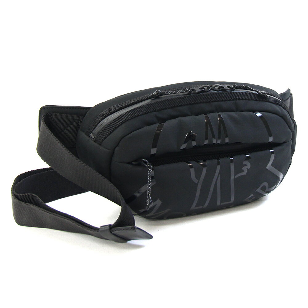 モンクレール ボディバッグ カットベルトバッグ H109A5M00004 M1574 ブラック コットン ポリエステル ..