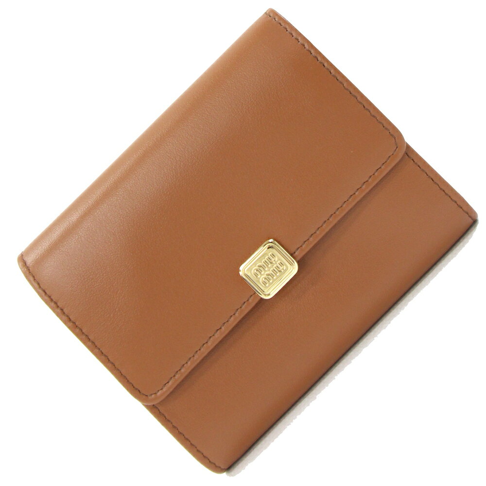 ミュウミュウ 三つ折り財布 5MH040 ブ