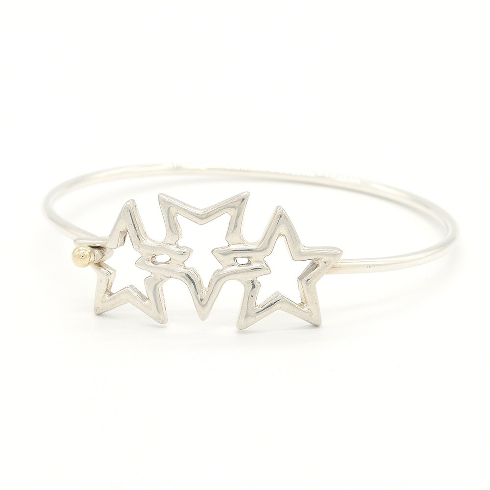 203jewelry シルバー ダイヤモンド スター バングル チェーン