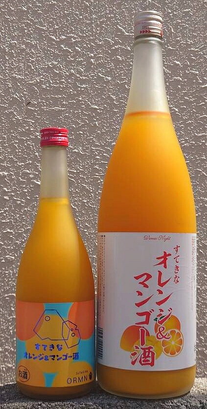 アルコール度数7度 呑み方 お好きな飲み方で 保存方法 開栓後は要冷蔵 原材料 みかん・マンゴー・醸造アルコール・糖類　◆◇　Guide　◇◆ マンゴーの甘みと、オレンジの程よい酸味の絶妙なバランス。人気の2種をミックスしたら更に美味しくなりました。