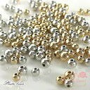 プラスチックビーズ 5mm 6mm 約100個 メッキ加工 ゴールド シルバー ラウンド アクセサリーパーツ beads629 GreenRoseYumi