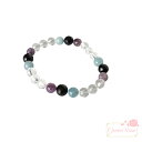 天然石 パワーストーン ブレスレット 水晶 クリスタル オニキス チャロアイト アクアマリン レディース 母の日 誕生日 プレゼント NSW-16 GreenR...