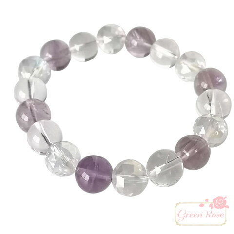 天然石 パワーストーン ブレスレット 水晶 オーロラクリスタル アメジスト レディース 母の日 父の日 誕生日 プレゼント NSW-15 GreenRoseYu...