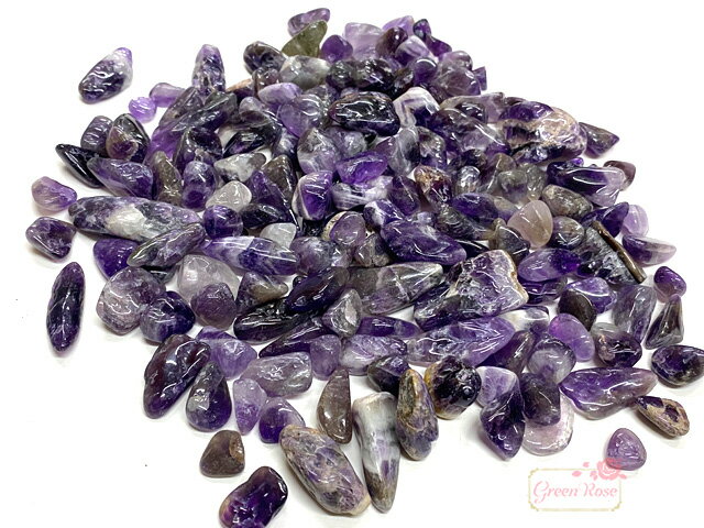 天然石 アメジスト 紫水晶 ビーズ＆穴なし パワーストーン アクセサリーパーツ アクアリウム テラリウム 10個 TB-355