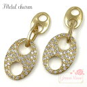 オーバルチャーム 2個 ゴールド アクセサリーパーツ gp-262 GreenRoseYumi