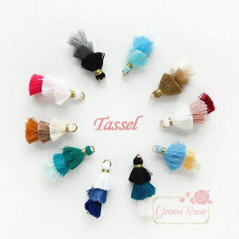 ӂ{[ 3i~j^bZ 10 ANZT[p[c tW Tassel49 GreenRoseYumi