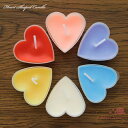 ハート型 キャンドル 1箱9個入 全6色 tools228 GreenRoseYumi