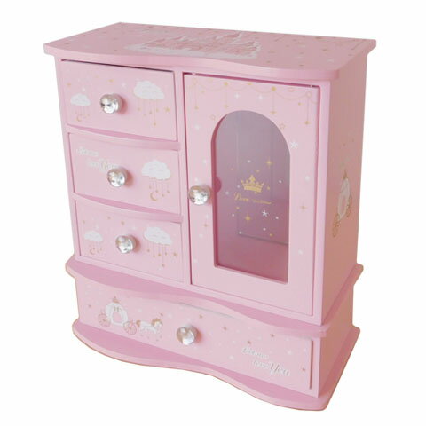ゆめかわ ミニチェスト ボックス L ピンク ミラーつき 1個 tools291 GreenRoseYumi ゆめかわ ミニチェスト ボックス L ピンク ミラーつき 1個 tools291 GreenRoseYumi