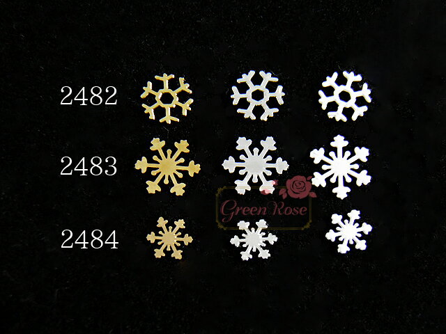 金属パーツ メタルパーツ雪の結晶 約100個 スノークリスタル 雪 冬 クリスマス アクセサリーパーツ J6-2482 2483 2484