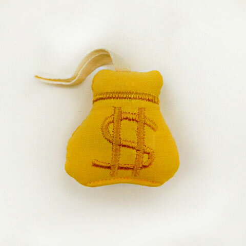 布 巾着 袋 お金 マネー ドルマーク マスコット モチーフ 1個 アクセサリーパーツ ハンドメイド 手芸 m..