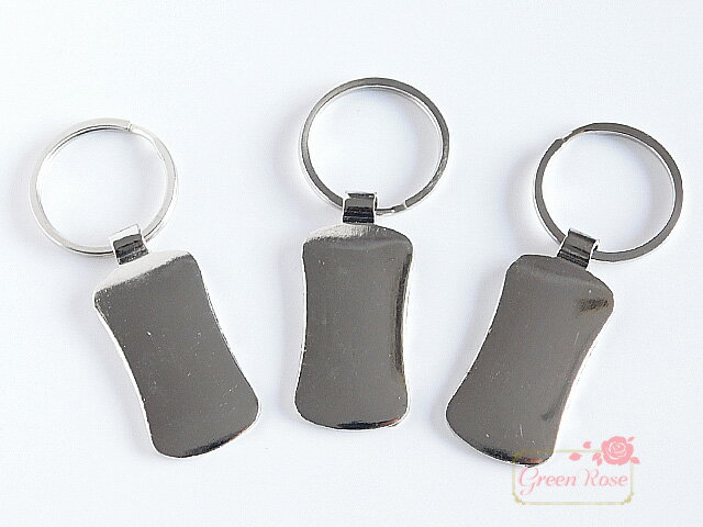 高品質キーホルダー スクエア　2個 ym1-1894 GreenRoseYumi