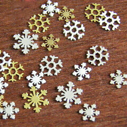 金属パーツ メタルパーツ雪の結晶 10個 スノークリスタル 雪 冬 クリスマス アクセサリーパーツ J6-2482 2483 2484