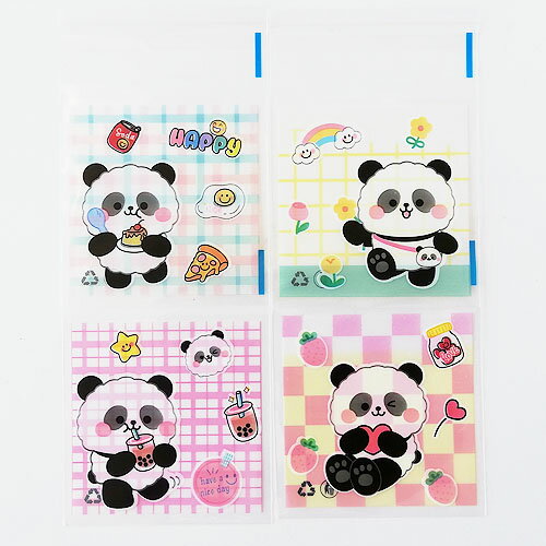 ギフトバッグ ラッピング OPP袋 粘着テープ付き パンダ 10×7cm 約100枚 bag50 GreenRoseYumi