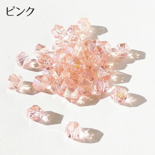 ガラス ビーズ ラウンド カット 20個 クリアカラー 透明 AB加工 サンキャッチャー キラキラ クリスタル beads1261 GreenRoseYumi