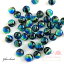 ȥܶ  饹ӡ ߸ޥ֥롼8mm 2  ƥ  饹 ֶ beads824 GreenRoseYumi