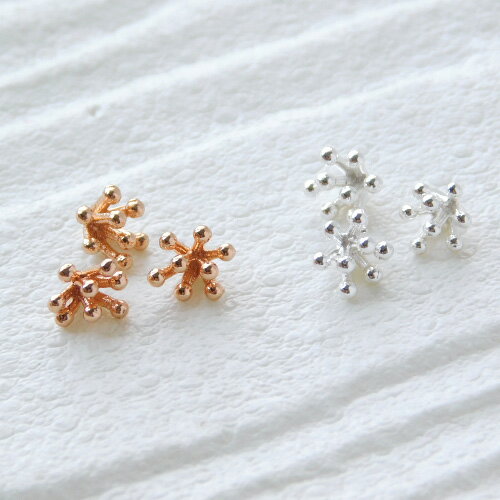 乐天商城 - 18kgp 花芯 小さめ パーツ 高品質 18金メッキ アクセサリーパーツ 2個 gp-761 GreenRoseYumi