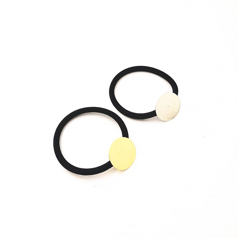 ヘアゴム　レジン　セッティング台付　貼付 デコ 素材 アクセサリーパーツ 　10本 hairgom064 GreenRos..