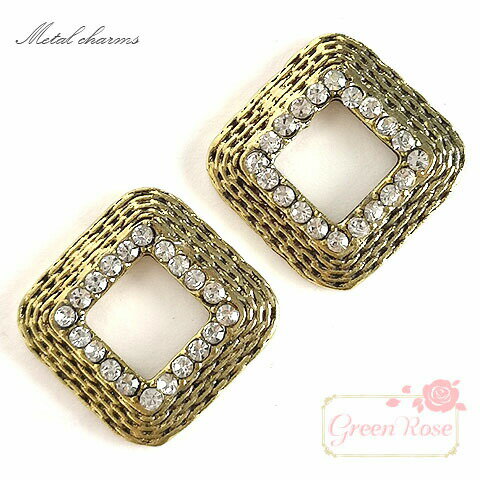 °㡼 Ѵݥ 17mm  2 j6-4682 GreenRoseYumi