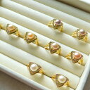 S925 淡水パール 指輪 1個 ゴールド ring9 GreenRoseYumi