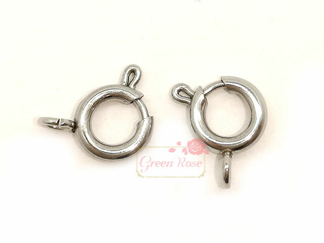 引き輪　ステンレス製 金具 シルバー 2個 kanagu569 GreenRoseYumi