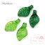 プラスチックチャーム 葉っぱ ビーズ 秋 春 リーフ 約11×5mm 全2色 20個 ym1-2036 GreenRoseYumi 110円