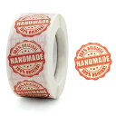 ギフトステッカー ロール シール HAND MADE 1巻約500枚 seal73 GreenRoseYumi