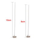 座金付き キャンドル芯 9cm 10cm ホワイト 10本 手作りキャンドル ジェルキャンドル 蝋燭 アロマキャンドル tools391 GreenRoseYumi