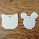 クリア アクリル プレート チャーム デコ 土台 ネコ ネズミ 10個 透明 ym1-2463 GreenRoseYumi