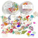 ドライフラワー 押し花 花びら 色々ミックス レジン ネイル 封入 花材 素材 レジンアクセサリー アクセサリーパーツ ケース入り 1個 【f64】 Green...