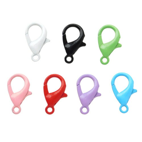 カニカン カラフル 金属 金具 基礎パーツ 14×8mm 10個 kanagu737 GreenRoseYumi