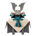 【翌日出荷対応】 雄山作 天賦之兜 7号 群青 縹威しの兜 黒つや消し櫃 五月人形 コンパクト おしゃれ 兜単品 兜 コンパクト 単品 雄山 天賦