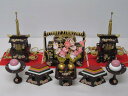 ◇新品◇雛人形3段用◇木製35号六品道具セット(ワイン桜)◇ひな人形