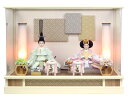 雛人形ケース 親王アクリルケース飾り YN1281HC 間口48×奥行29×高さ3cm(ケース外寸) オフホワイト モダン アクリルケース おしゃれ かわいい ...
